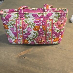 Vera Bradley Pink and Orange Floral Shoulder Bag